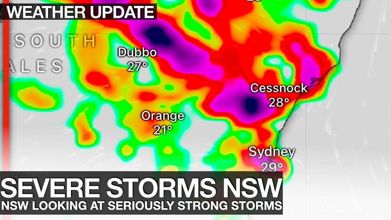 Very Powerful Severe Thunderstorms are Forecast for Central New South ...