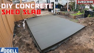 How to Pour a Concrete Slab for your Shed