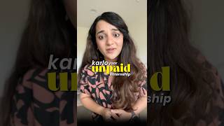 It’s okay to do unpaid internships #internship #corporatelife #careertips