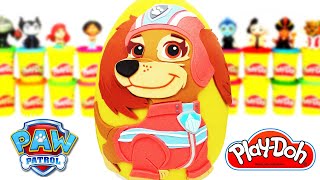 Huevo Sorpresa Gigante de Paw Patrol Liberty en Español Latino de Plastilina Play Doh
