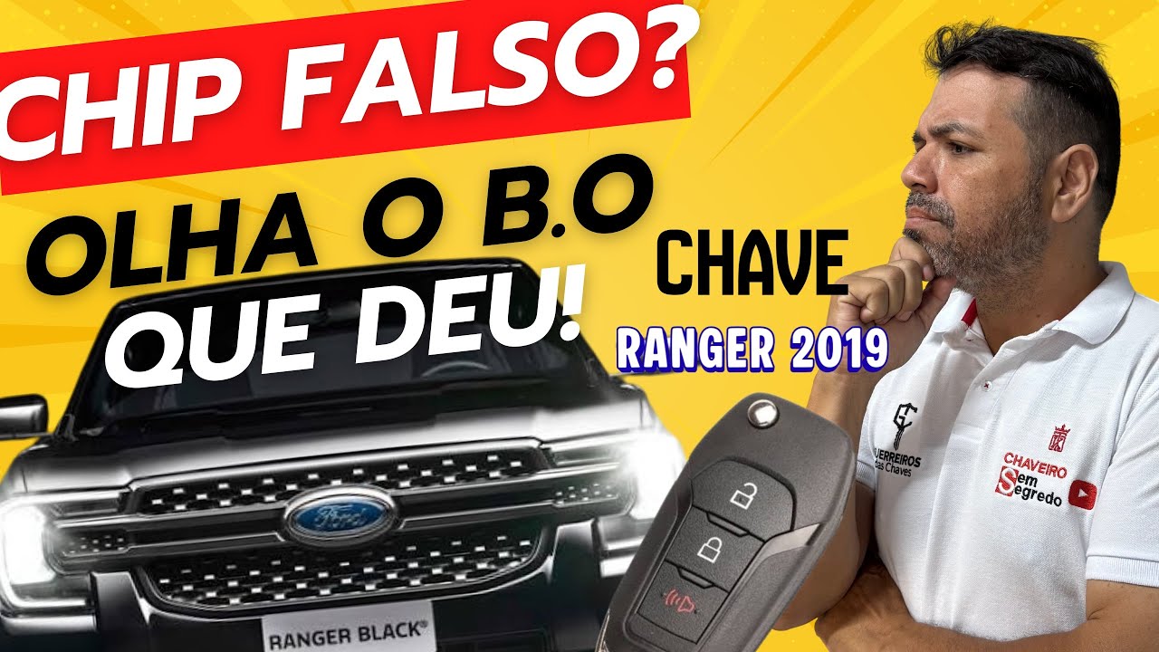 Cópia da chave da Ranger 2019 com EAATA — procedimento real sem corte!
