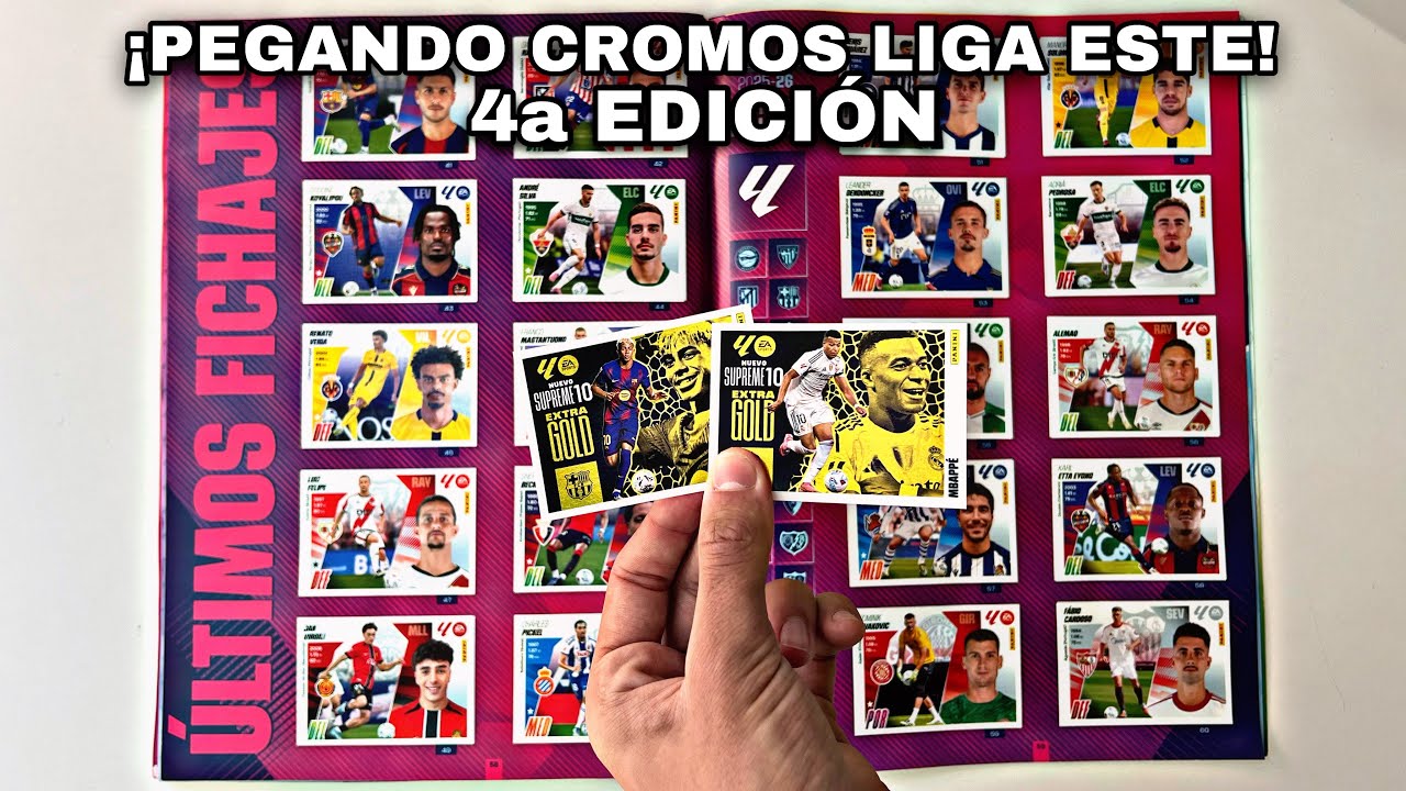 ÚLTIMO PEGANDO CROMOS de LIGA ESTE 2025/26 *CUARTA EDICION* #5