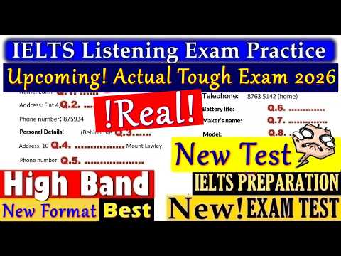 IELTS LISTENING PRACTICE TEST 2026 WITH ANSWERS | 05.07.2026