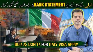 Italy Study Visa Pakistan Bank Statement Complete Guide | Updated Rules & Sponsorship Explained