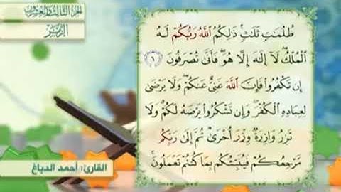 آية٧سورةالزمر مكرر القارئ أحمد الدباغ