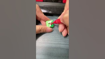 Drawing 7up logo on the keyboard #shorts #diy #art #tiktok #trending