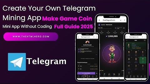 Create Your Own Telegram Mining App | Make Game Coin + Mini App Without Coding | Full Guide 2025
