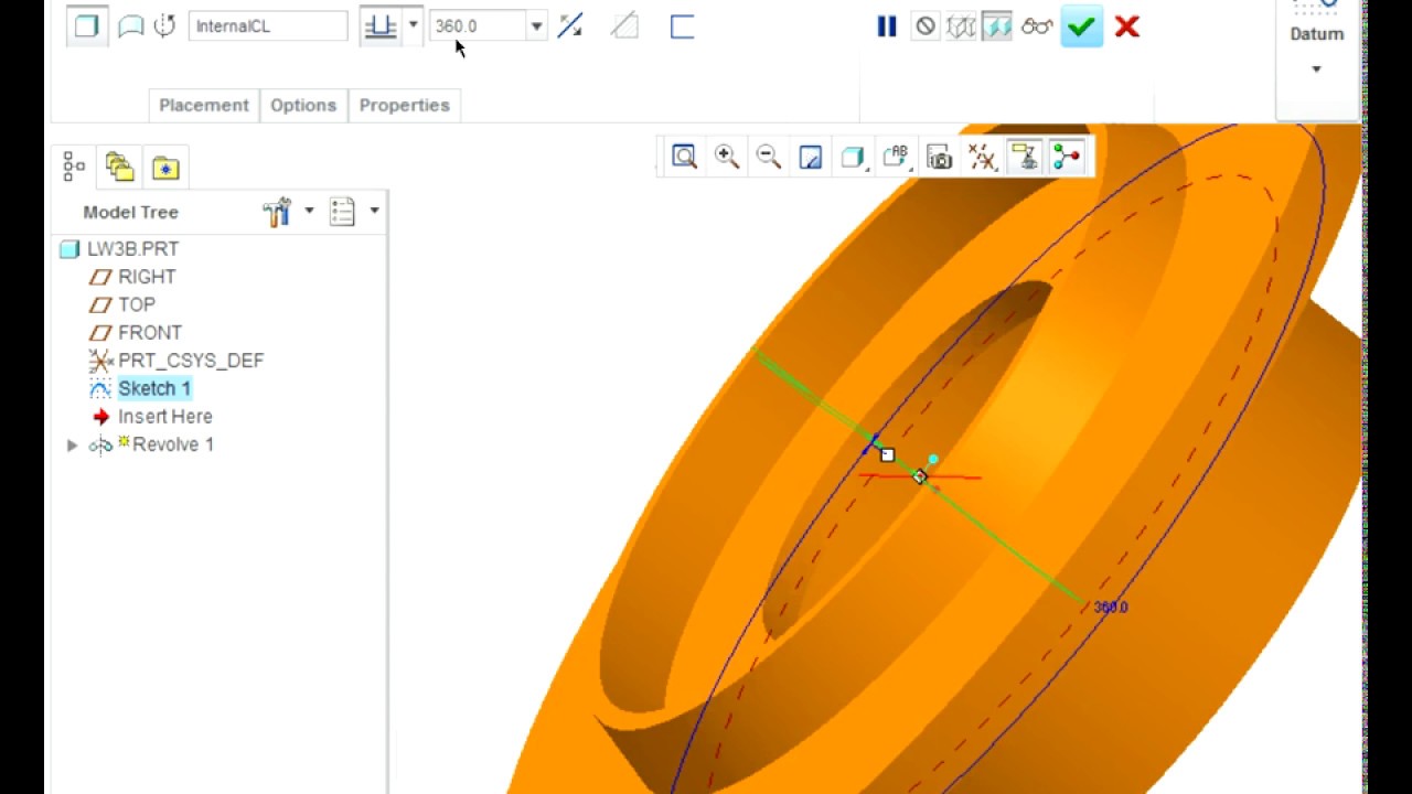 Creo 2.0 tutorial LW3b - YouTube