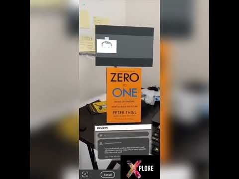 UXplore Book Cover AR — location based drop cut at Bookstore shelf · Publishing