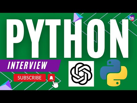 ChatGPT + Python Interview Questions and Answers for fresher