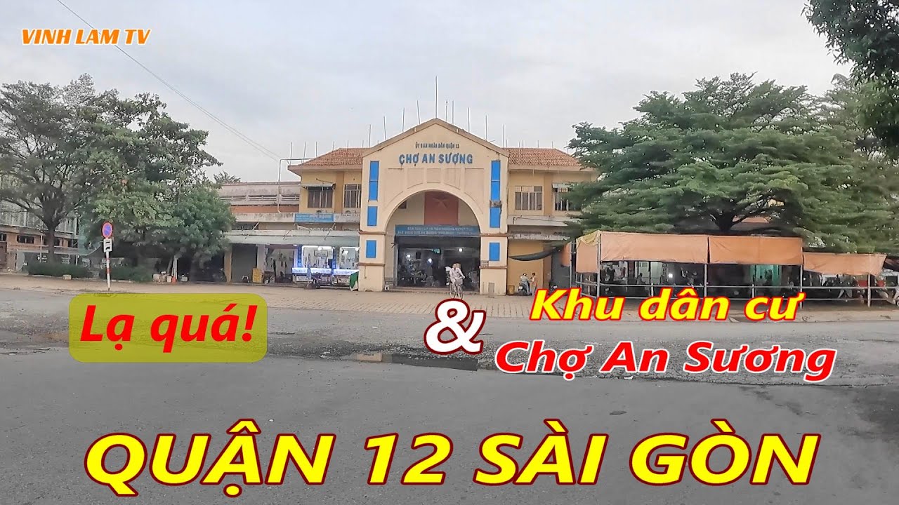 Trời chiều Ngã Tư AN SƯƠNG và Chợ An Sương Quận 12 Sài... - youtube