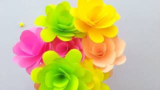 comment faire un joli pot de fleur, paper flower , #flowers