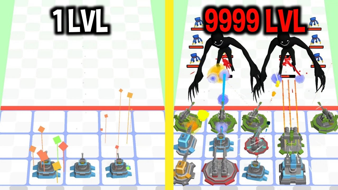 MAX LEVEL in Merge Monster Evil Invasion Game - YouTube