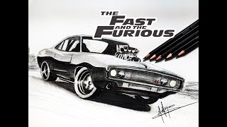 Como dibujar un Dodge Charger RT 1970
