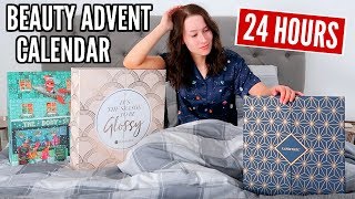 I Only Used Beauty Products From An ADVENT CALENDAR For 24 HOURS...