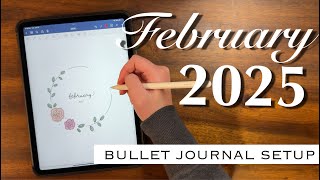 February 2025 Digital Bullet Journal Setup | Plan with Me!