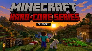 I START CRAZY 🔥 HARDCORE SURVIVAL SERIES IN MINECRAFT PE ( HINDI )