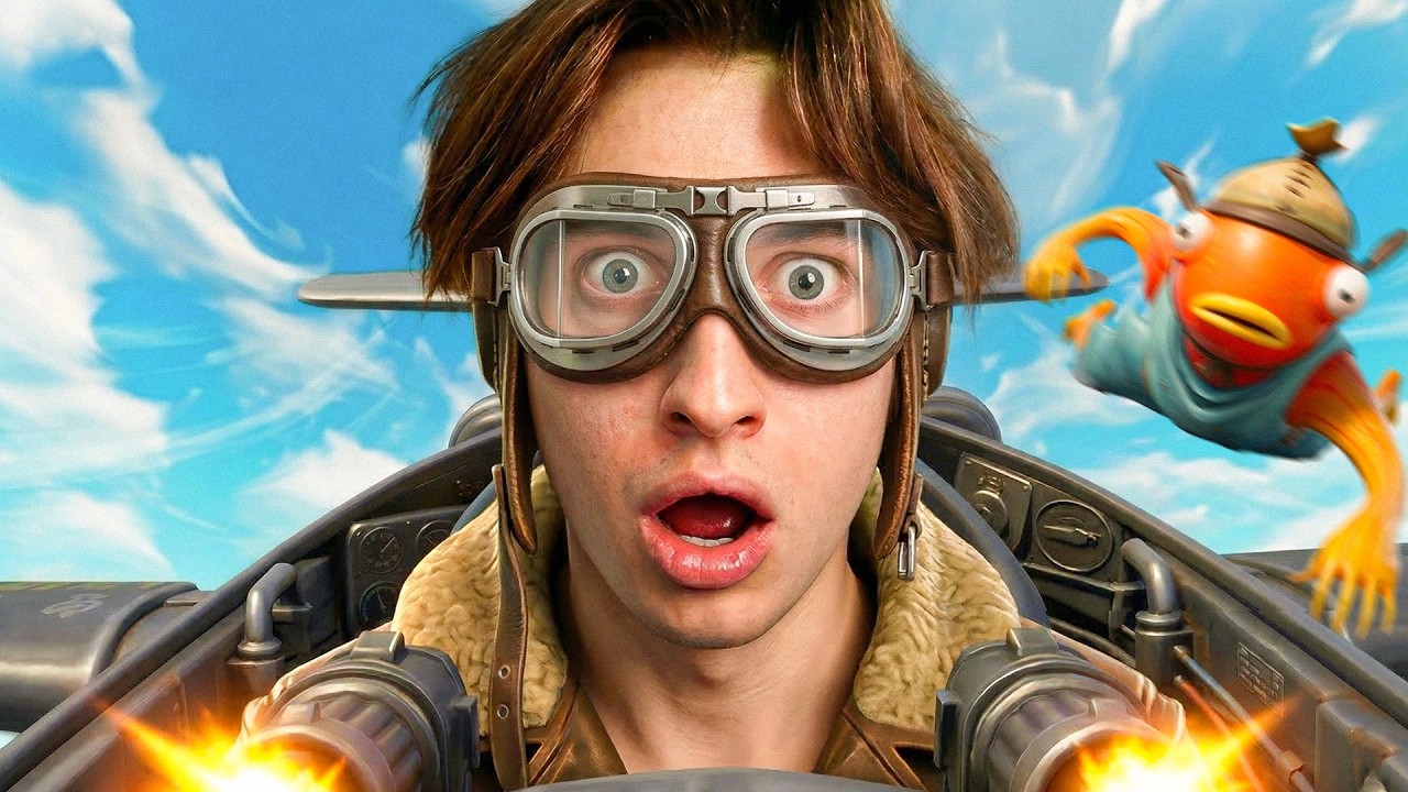 ВСЮ ИГРУ НА САМОЛЕТЕ В ФОРТНАЙТ