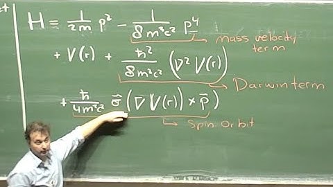 Advanced Quantum Physics 02 - The non-relativistic limit of the Dirac equation
