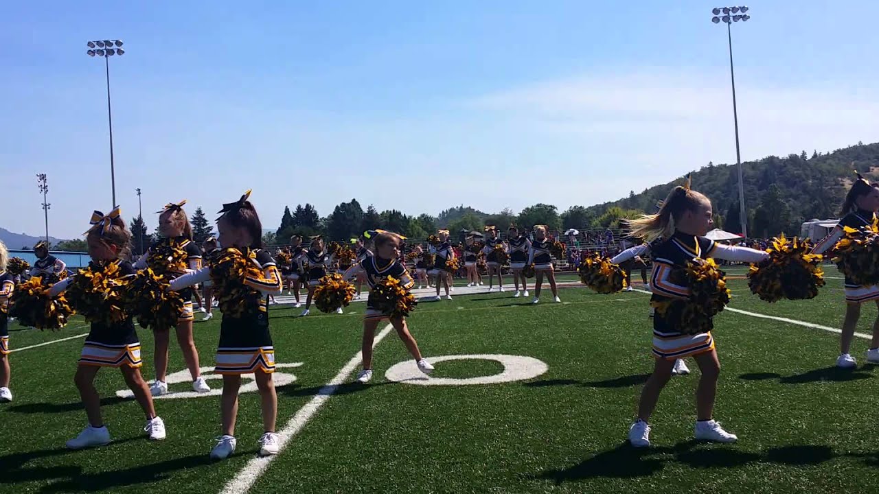 Grants Pass pop Warner warriors cheer squad YouTube