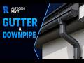How to Create Gutter & Downpipe in Revit | Easy Method