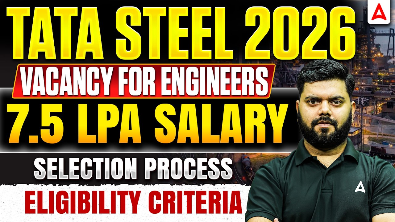 TATA Steel Recruitment 2026 | 7.5 LPA Salary | Selection Process & Eligibility Criteria | Rajat Sir