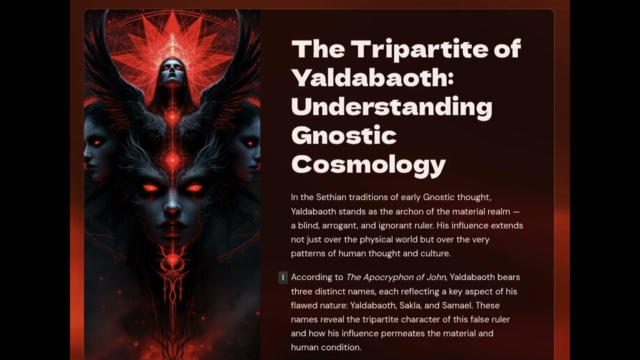 The Tripartite of Yaldabaoth