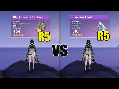 DON'T WASTE Your Primo??? Blackmarrow R5 vs Dawning R5 // Genshin impact