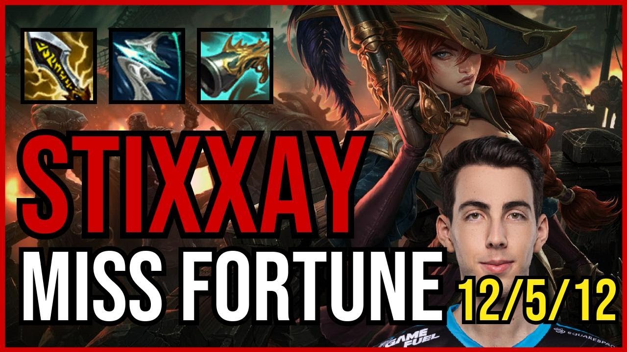 STIXXAY - MISS FORTUNE vs. JHIN ADC | NA GRANDMASTER | PATCH 10.25