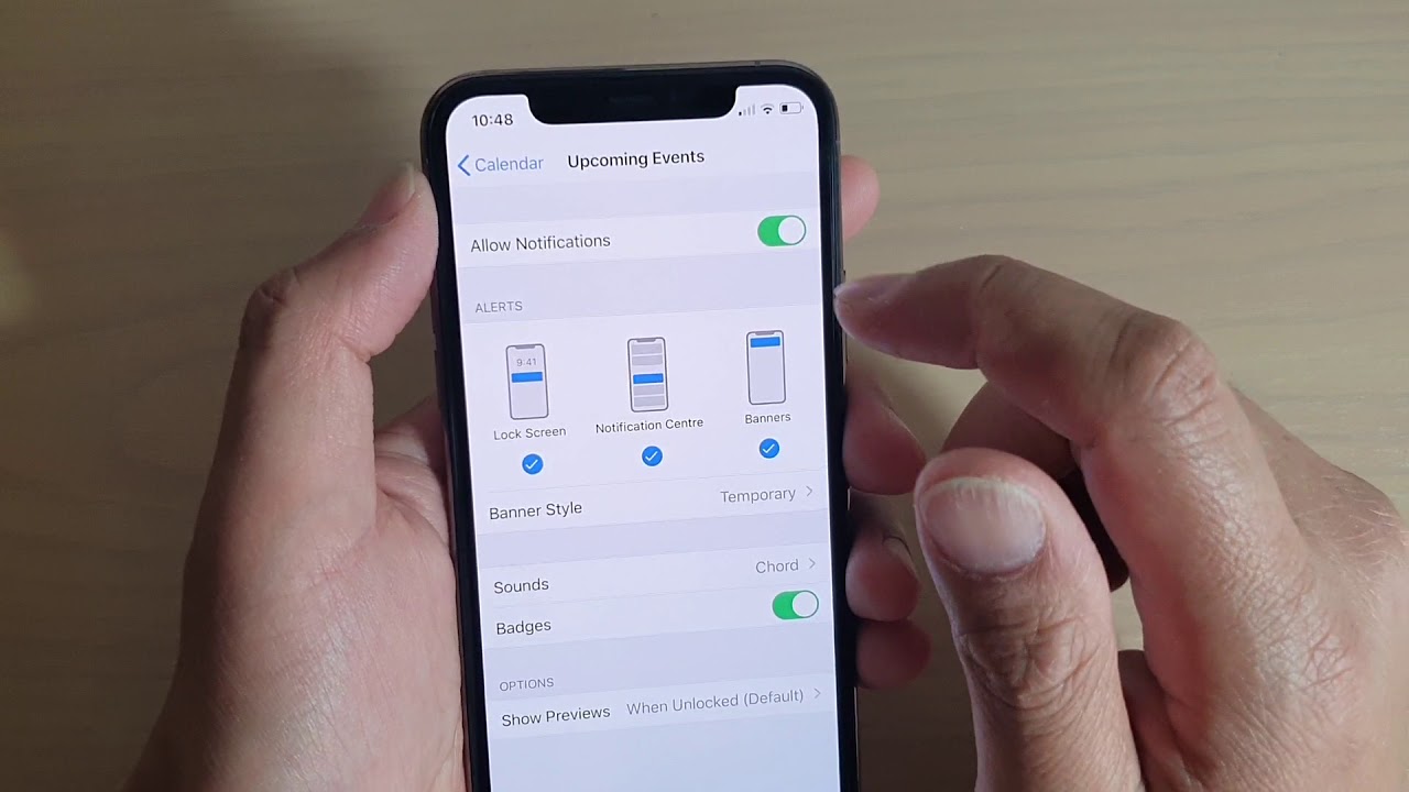 IPhone 11 Pro How To Change Calendar Notification Alert Sound YouTube