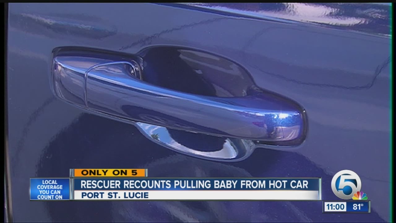 Nurse rescues infant left in hot car