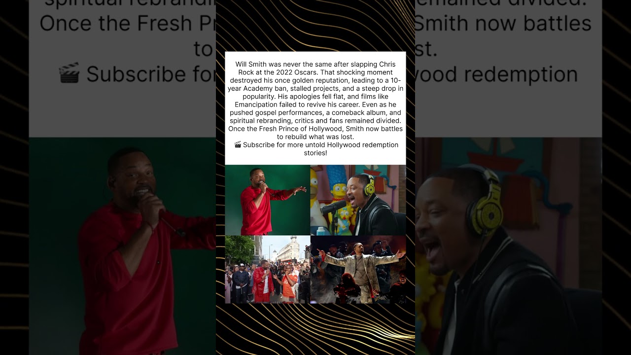 😱 Will Smith’s Career After the Oscars Slap 🎭