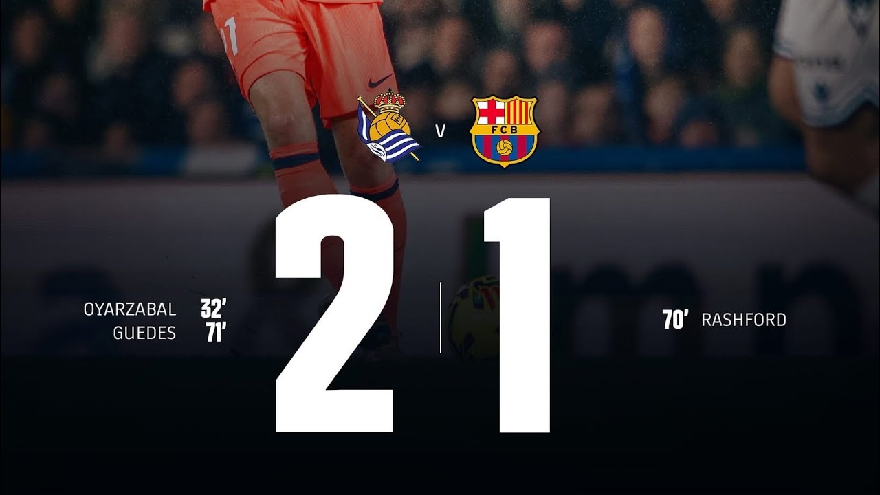 Real Sociedad 2x1 Barcelona: Barça perde fora de casa e liga sinal de alerta na La Liga 