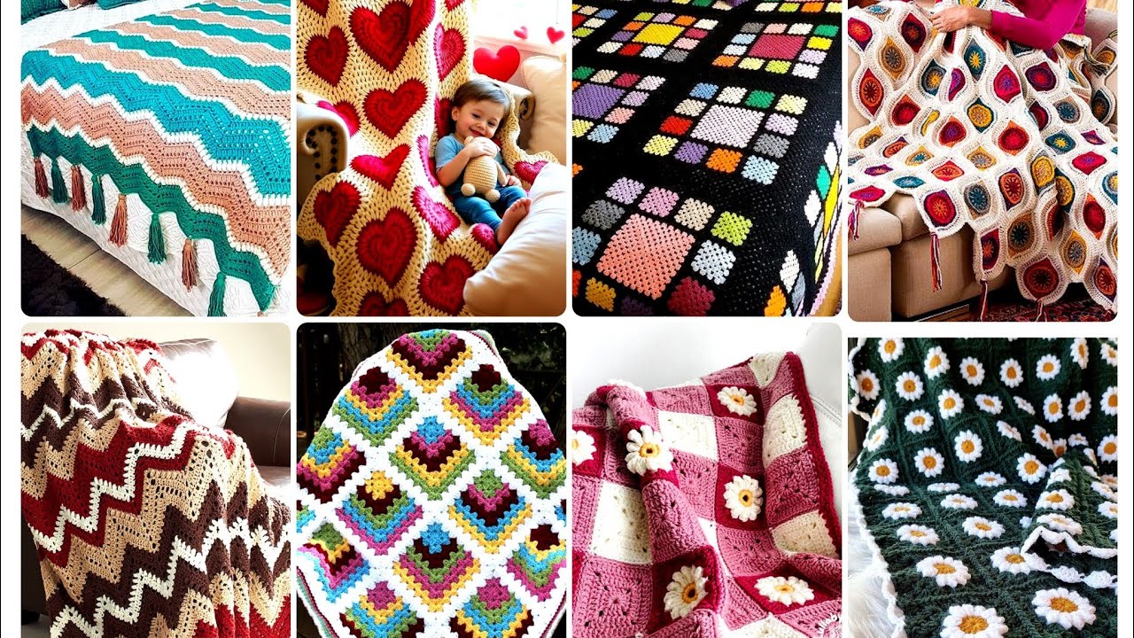Latest & Beautiful Crochet Blankets//Most Cozy Comfortable Blanket Design Ideas 2026