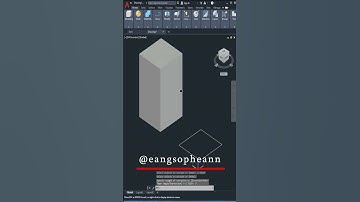 AutoCAD 3D, 3D Modeling, command extrude with Mode #shorts