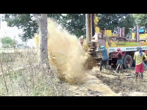 Thumbnail for BOREWELL DRILLING FROM MY VILLAGE || 80 FEET ME FULL WATER || STEP BY STEP DRILLING