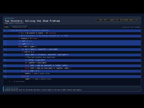 [Coding] Two Pointers: Solving the 3Sum Problem — Java DSA Prep