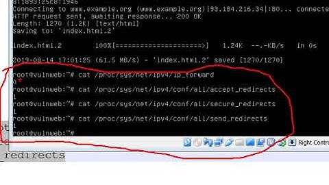 ICMP Redirect MiTM attack example