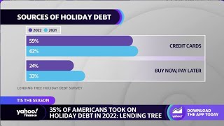Americans reportedly took on more holiday debt in 2022 than last year