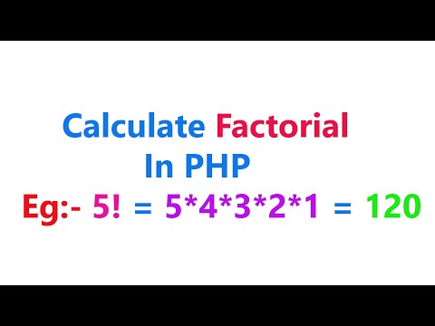 Factorial Program in Php in hindi and urdu.|| Factorial Program In php by Vikas