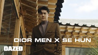 DIOR MEN X SE HUN / 아티스트 디렉터 킴 존스의 디올 2022년 봄 남성 컬렉션을 입은 세훈.
