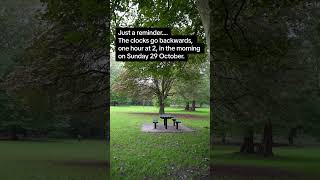 Just a reminder....The clocks go backwards, one hour at 2am on Sunday 29 October. #foryou #foryou