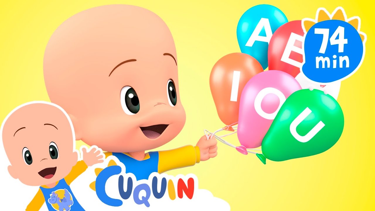 Vowels Balloons! Learn the vowels with Cuquin and his magic balloons 🔠🎈 videos & cartoons for babies