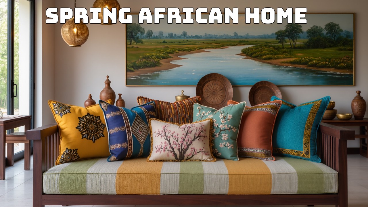 Spring in an African-Inspired Traditional Home | Fresh Decorating Ideas That Feel Timeless