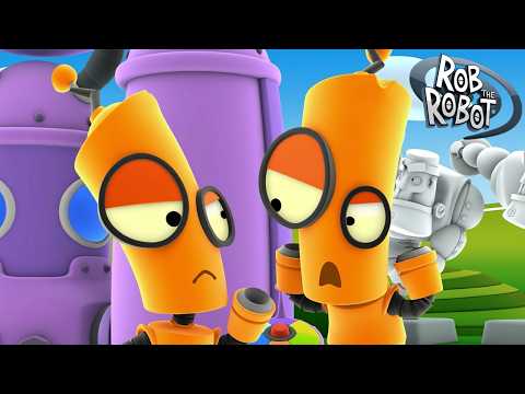 Robot Twin! 🤖 | Rob the Robot | Preschool Cartoons for Kids | Outdoor Adventure Club