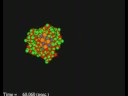 Molecular Dynamics : Salt dissolves in water.