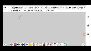 Two right circular cones X and Y are made, X having three times the radius of Y and Y having half