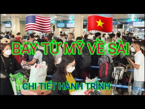 Video Hành Trình Bay Từ Mỹ Về Việt Nam / vé máy bay từ Mỹ về... - youtube