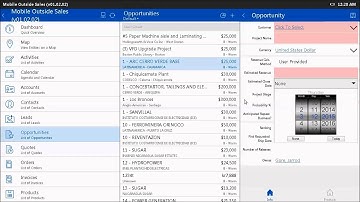 Adding an Opportunity Using Resco Full