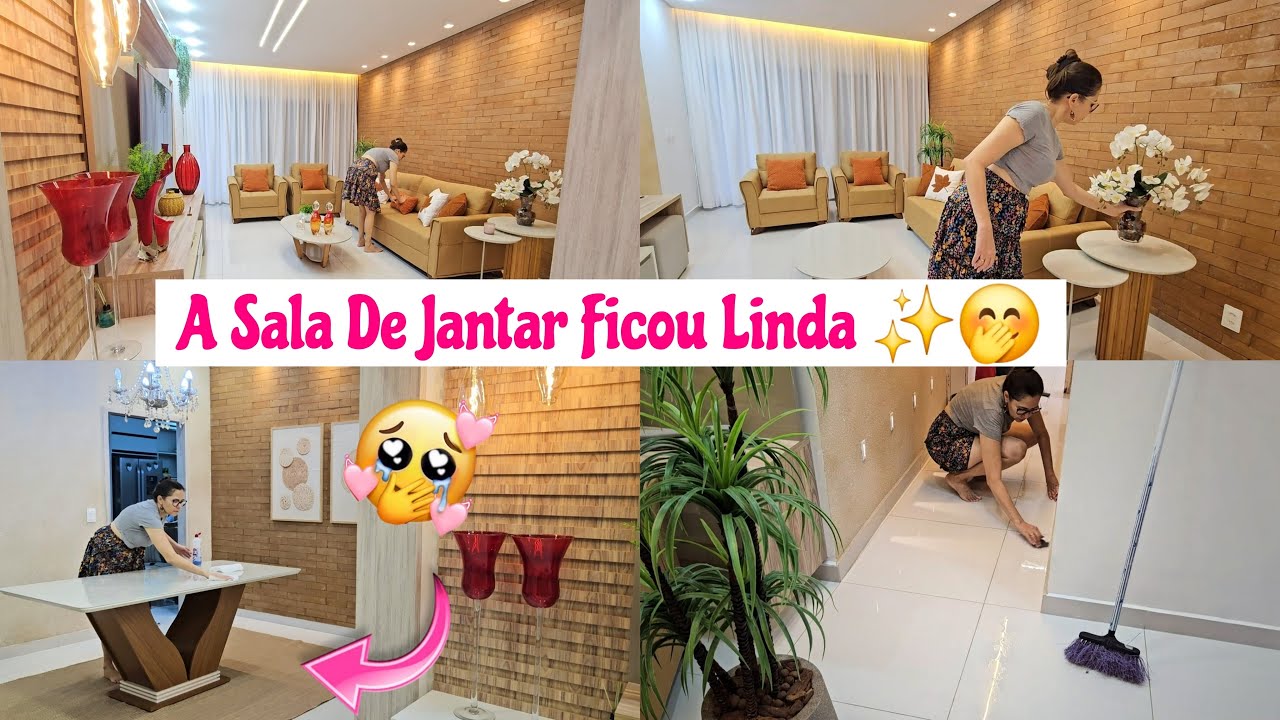 COLOQUEI TAPETE NA SALA DE JANTAR , FICOU SHOW DE BOLA 